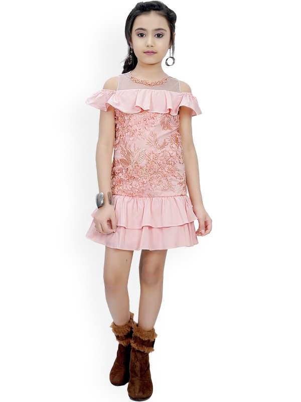 Buy TINY GIRL Printed Polyester Spaghetty Girls Dress  Shoppers Stop