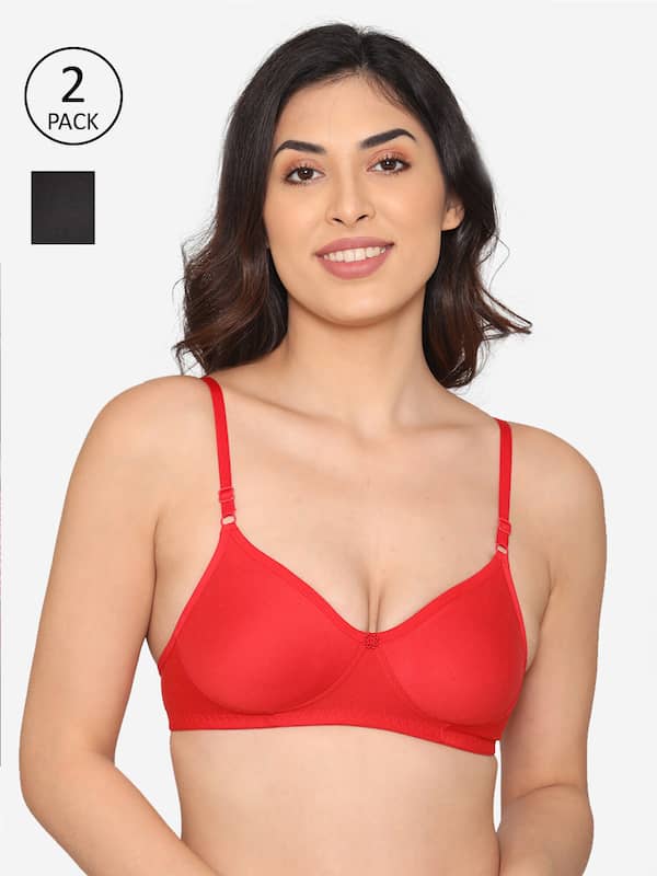 Buy Kalyani Non Padded Cotton Beginners Bra - Red Online at Low Prices in  India 