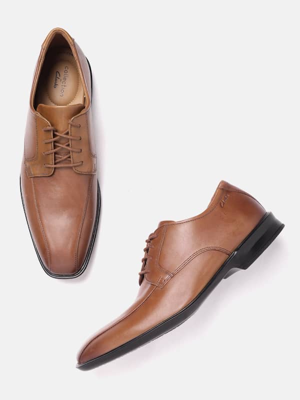 Clarks Glenrise Step Men's Walnut Leather Slip On Dress Shoes 26107764 