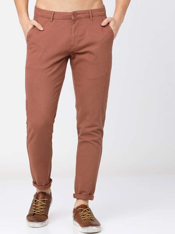 What do I wear with casual rust brown trousers? - Quora