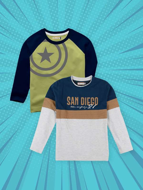 Full sleeve t shirts for boy hot sale