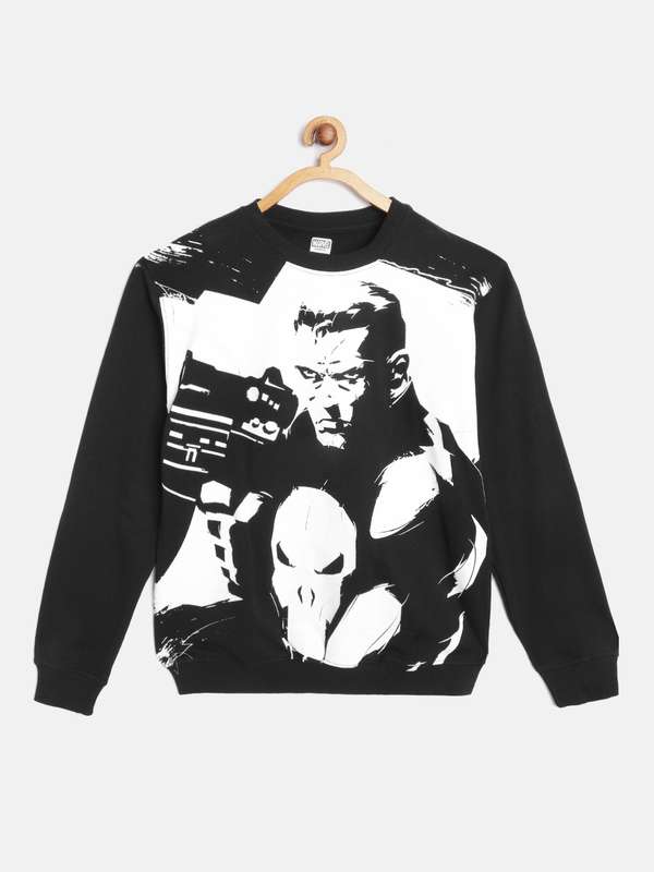punisher t shirt myntra