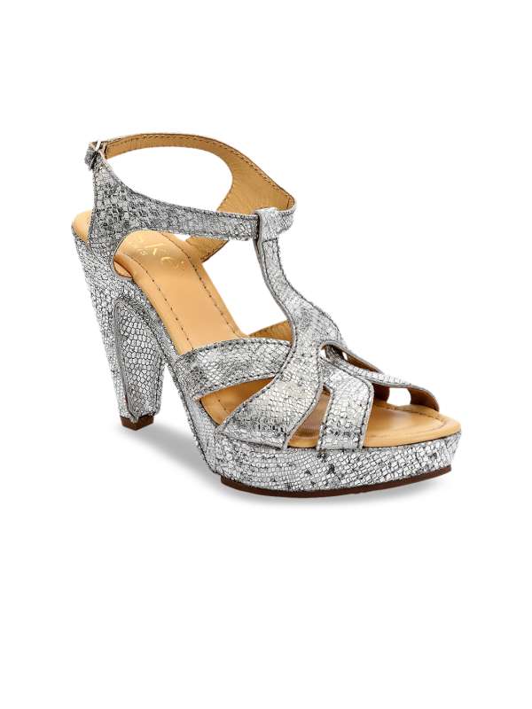 Silver glitter hot sale heels open toe