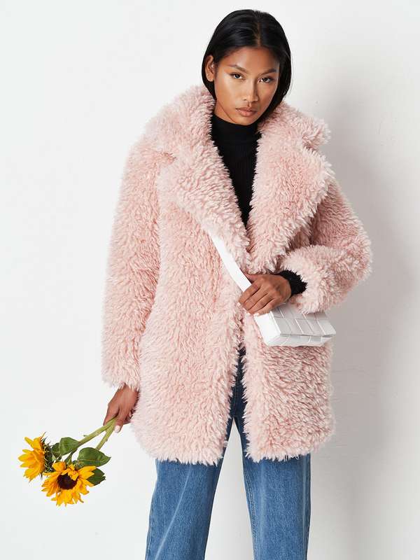 pink coat womens