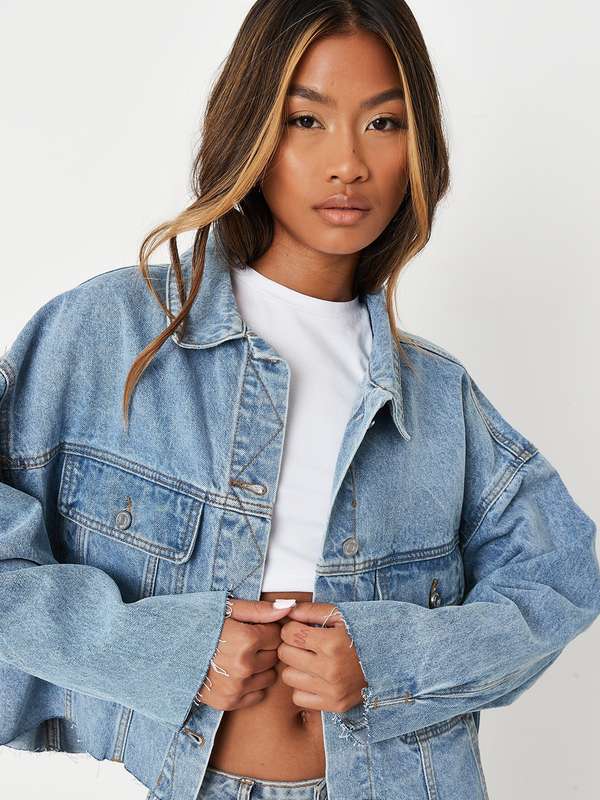 denim oversized jacket women