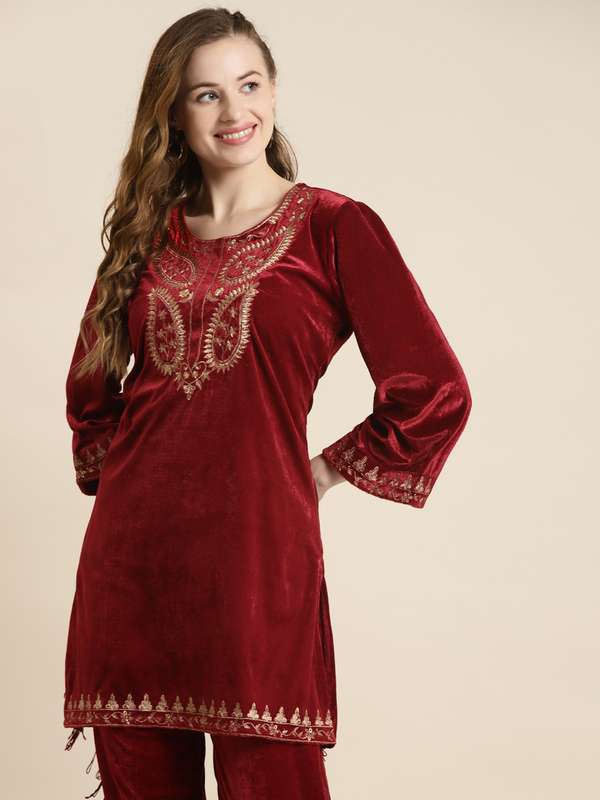 embroidered kurtis