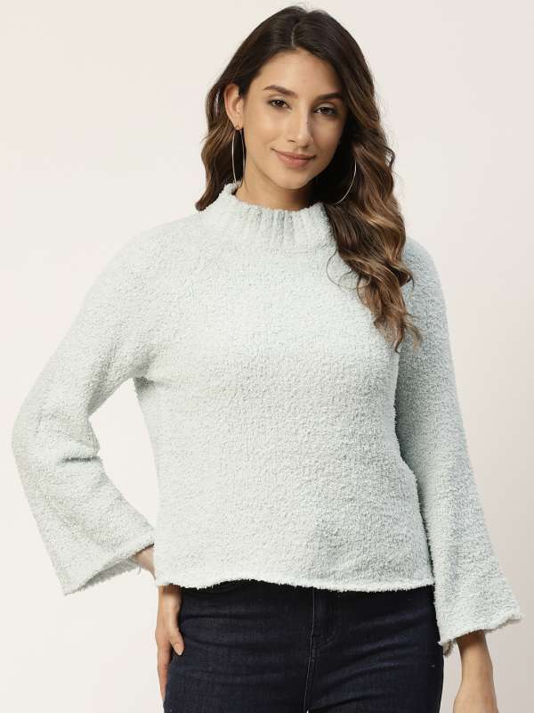 Buy Mint Green Sweaters & Cardigans for Women by Cover Story