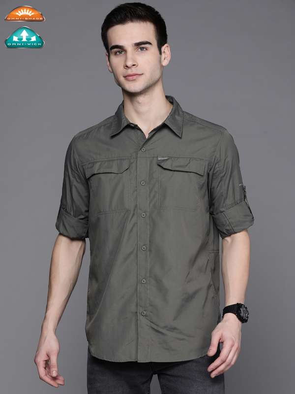 Columbia Olive Casual Shirt - Buy Columbia Olive Casual Shirt online in  India