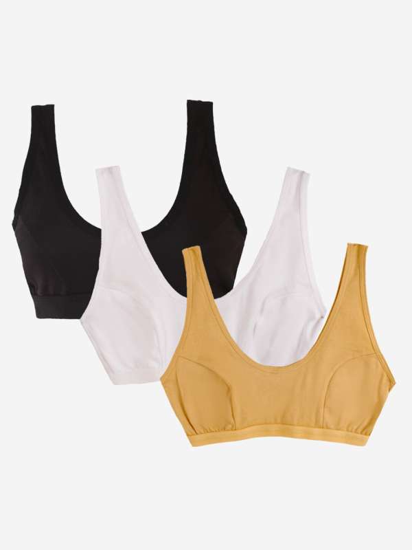 Buy online Beige Solid Sports Bra from lingerie for Women by Zelocity By  Zivame for ₹1499 at 25% off