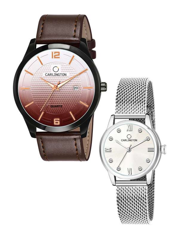 A silver watch discount