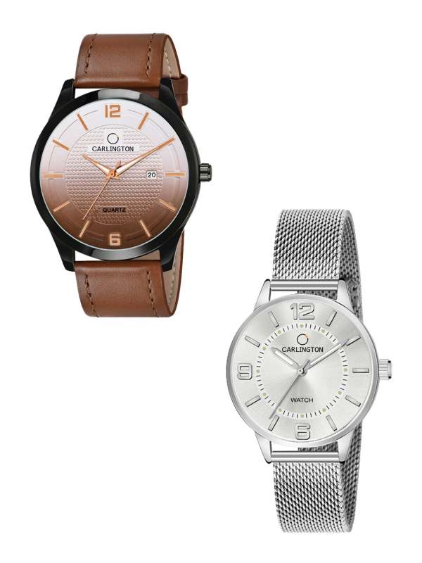 Branded leather discount watches for men