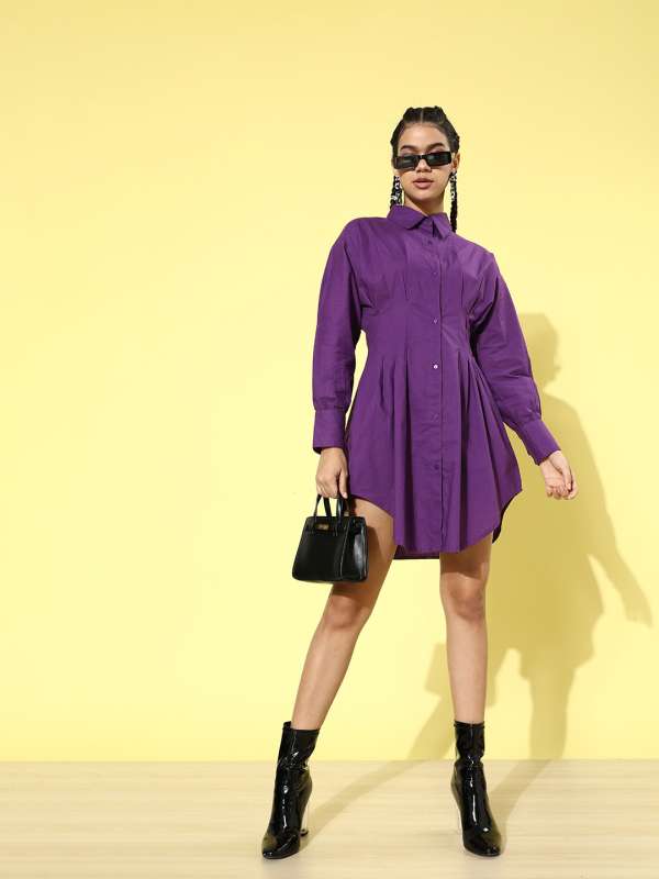 Shirt top dresses myntra