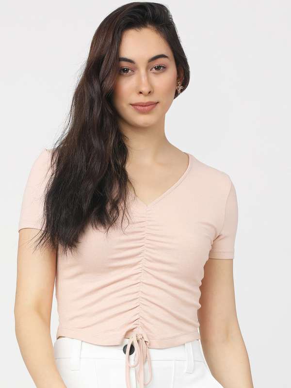 Leo Sansini Pink Solid Regular Top 8908223.htm Buy Leo Sansini
