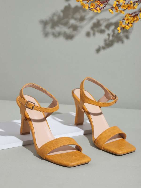 Mustard Yellow Heels Buy Mustard Yellow Heels online in India