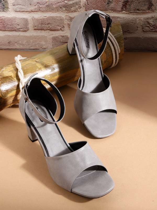 Blue online grey heels