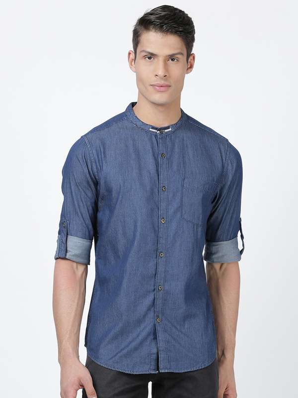 Myntra chinese collar shirt Clearance
