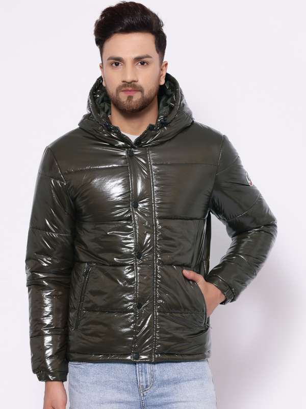 Buy Red Tape White Solid Polyester Men's Padded Jacket online