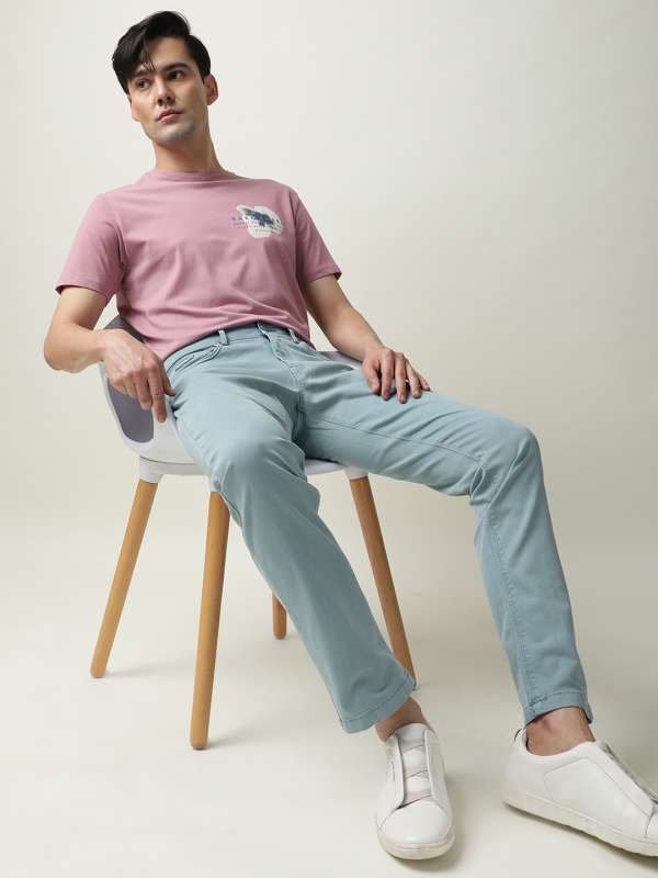 Buy Pastel Turquoise Trousers  Pants for Men by Jack  Jones Online   Ajiocom