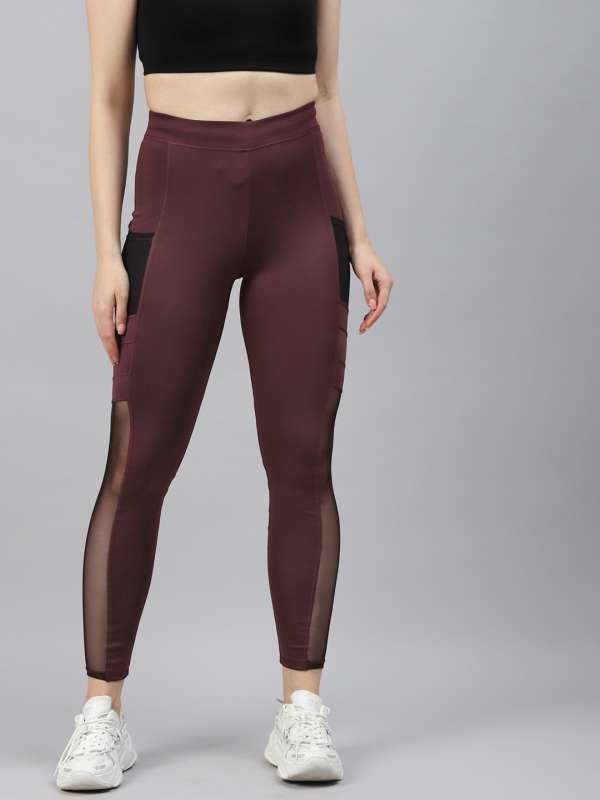 Houmous Women's Splice Yoga Pants Athletic Mesh Leggings Full-Length Matte  Leggings with Pockets(Mesh,M) : : Clothing, Shoes & Accessories