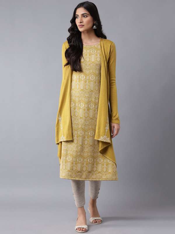 Yellow ethnic cheap jacket