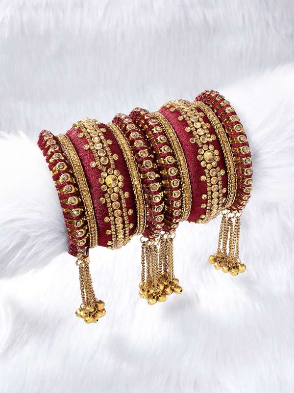 Buy Silk Thread Bangles Online in India Myntra