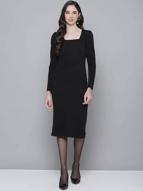 Fashion Dresses Tunic Dresses Michel Klein Tunic Dress black elegant 