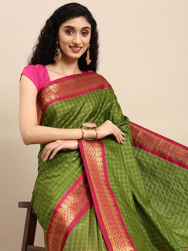 Silk Sarees (सिल्‍क साड़ी) - Buy Pure Silk Saree Online in India @ best  price| Myntra