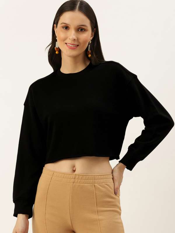 Crop online sweat shirt