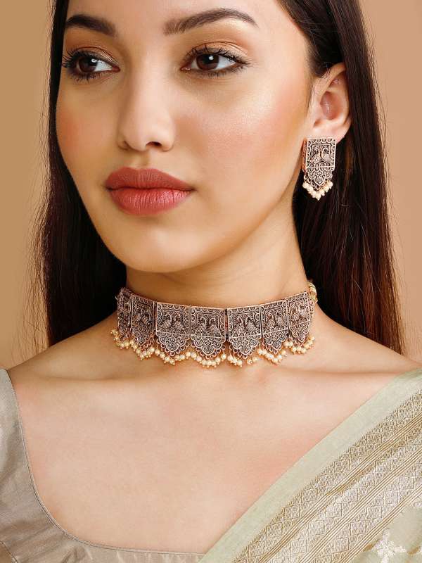 Peacock discount jewellery set