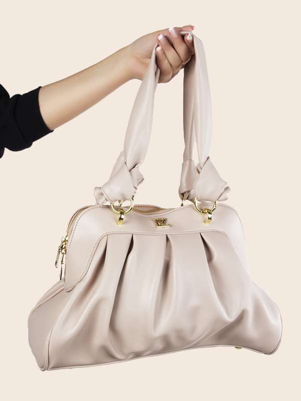 Buy Brown Textured Handheld Bag online | Looksgud.in