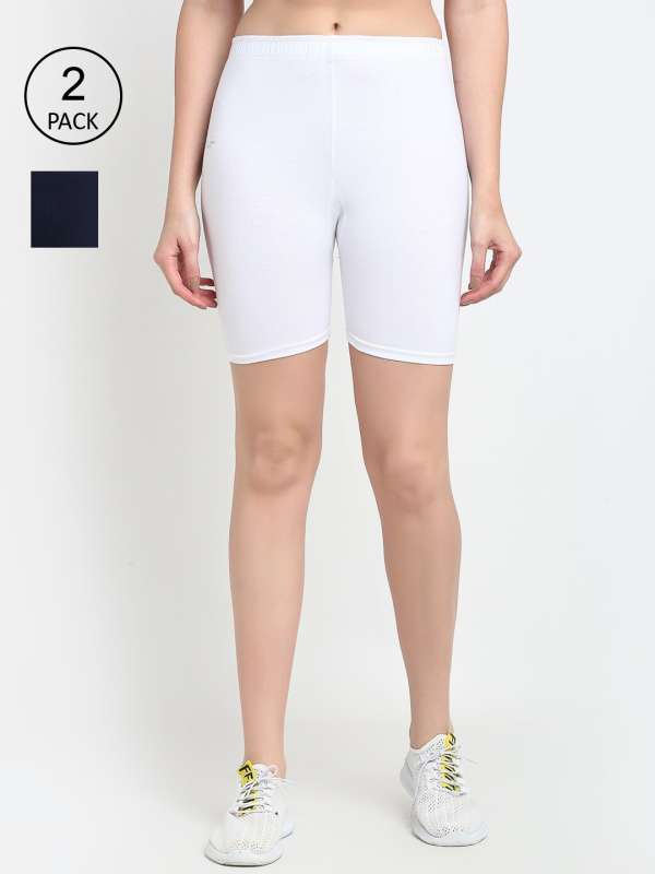 white shorts womens india