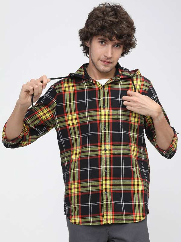 Black Hooded Shirts Buy Black Hooded Shirts online in India