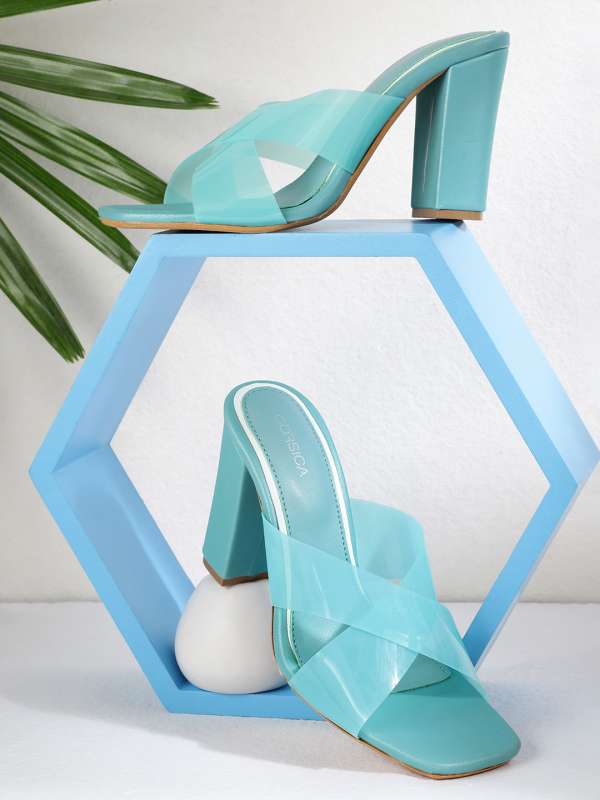 Turquoise block heels online