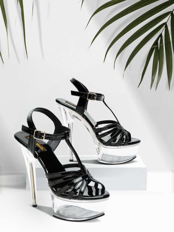 6 inch top black stilettos