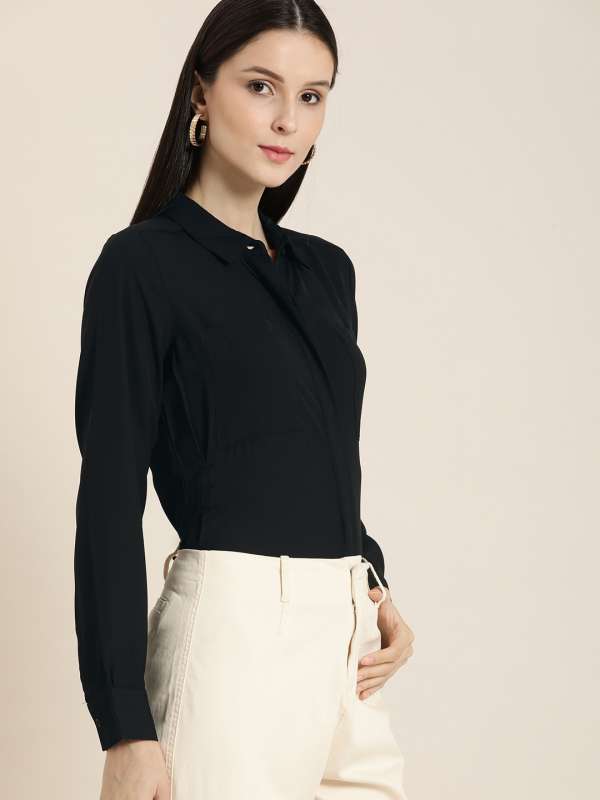 Black shirt for girl online