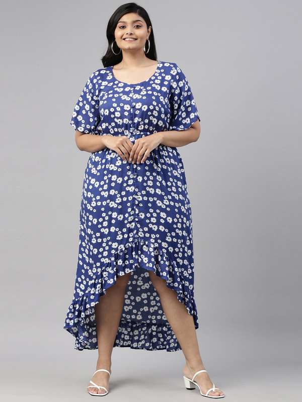 plus size dresses myntra