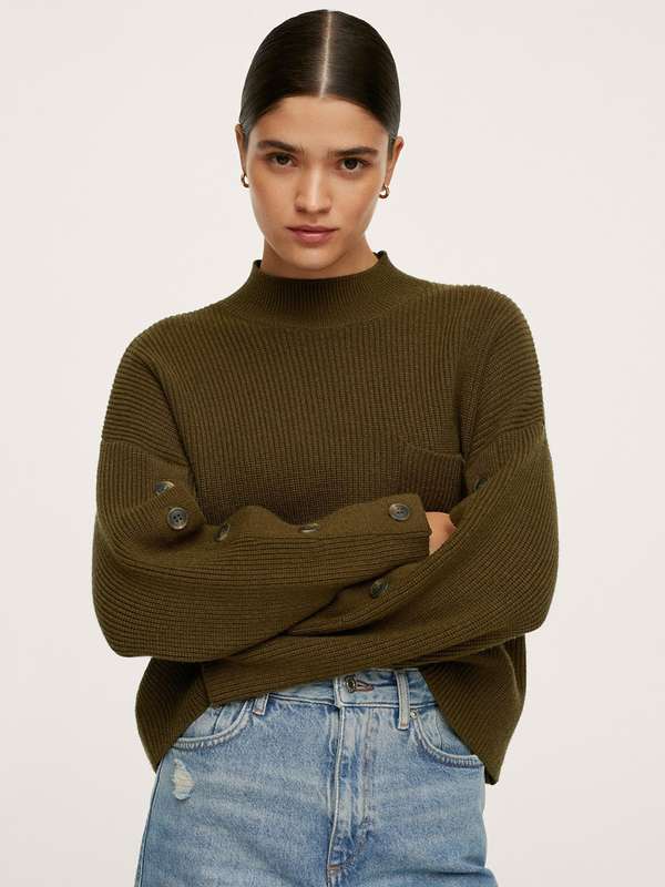 olive green sweater