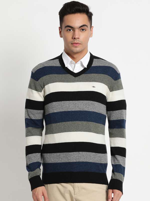 Grey and cheap white sweater