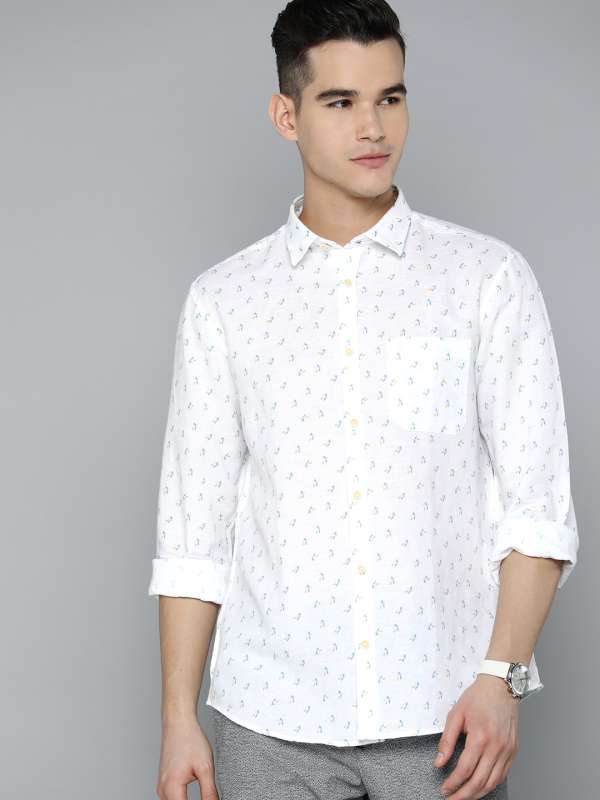 Indian terrain top white linen shirts