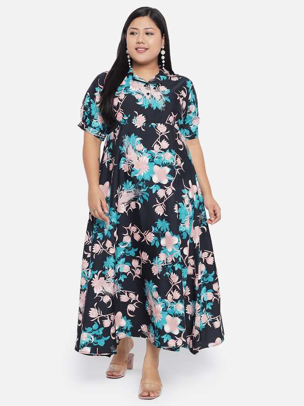 plus size dresses myntra