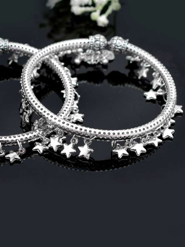 Silver payal online discount shopping