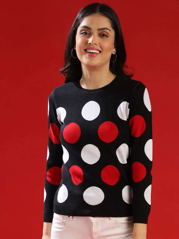 Red polka on sale dot sweater