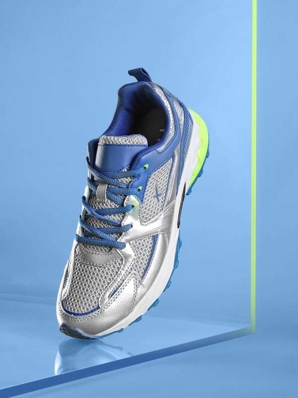 Silver sports shoes sales