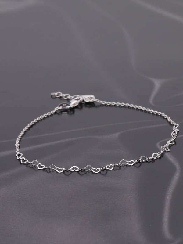 Simple silver payal design with price outlet