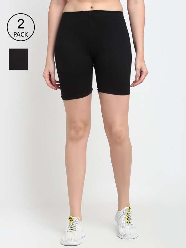 Black skinny shorts clearance