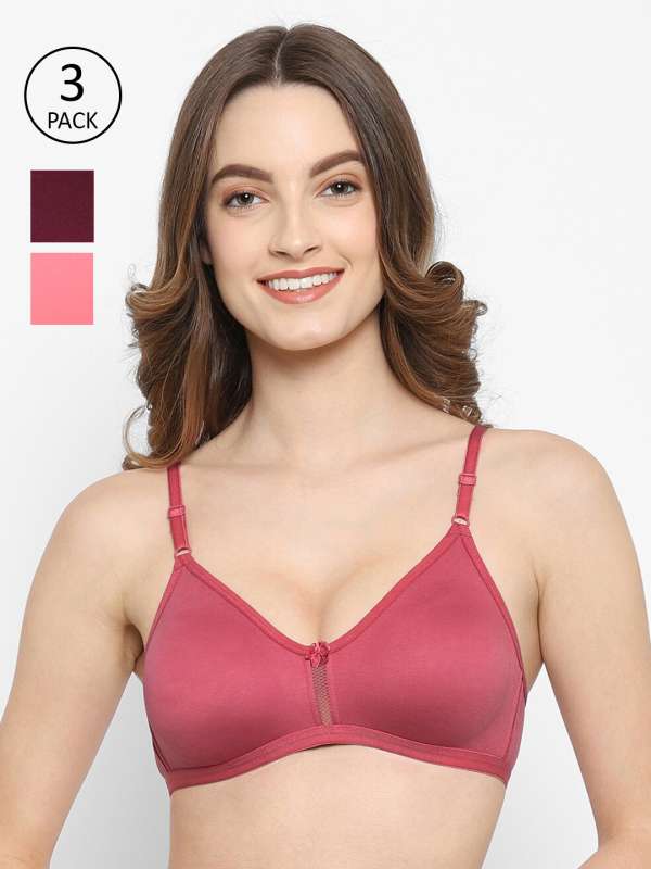 Buy N-Gal Padded Non Wired Full Coverage T-Shirt Bra - Cream at Rs.384  online