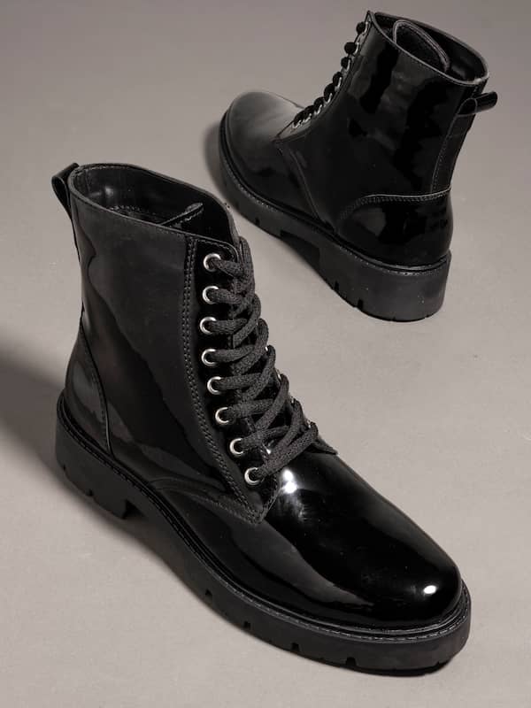 AM Shoes Mens Warm Lined Leather Lace Up Boot Shoes, Black/Dark Grey, US  11.5 - Walmart.com