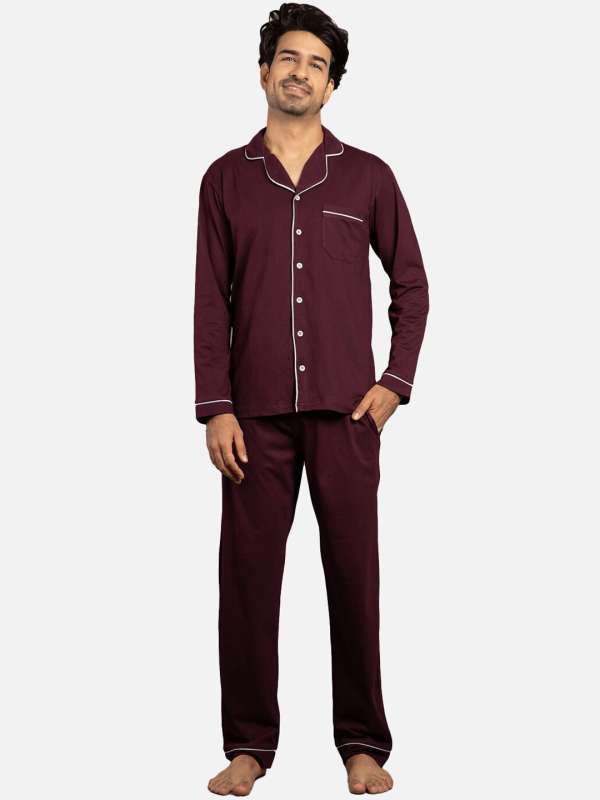 9teenagain Brown Night Suits Buy 9teenagain Brown Night Suits online in India
