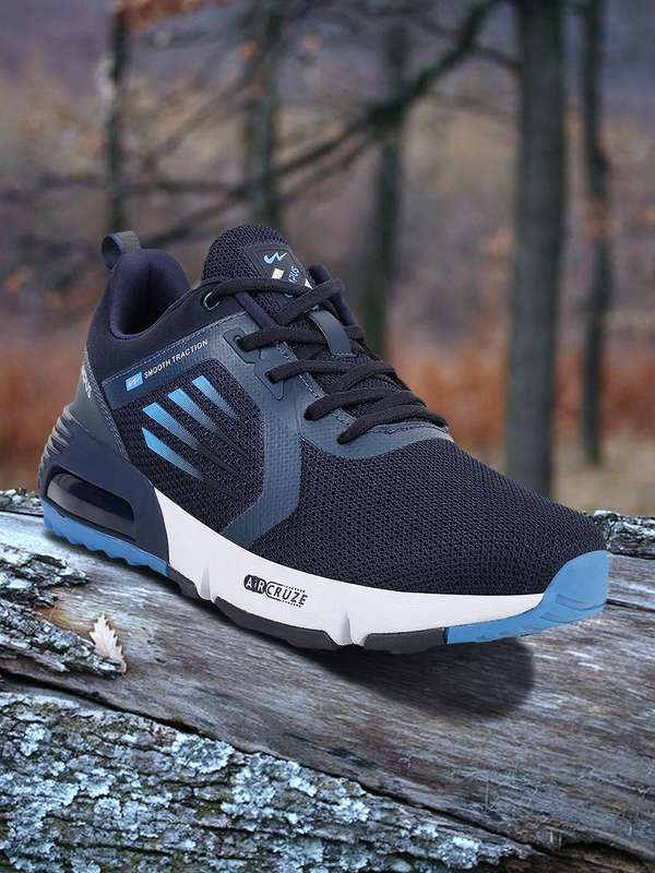 Campus Navy Blue Mesh Running Shoes 
