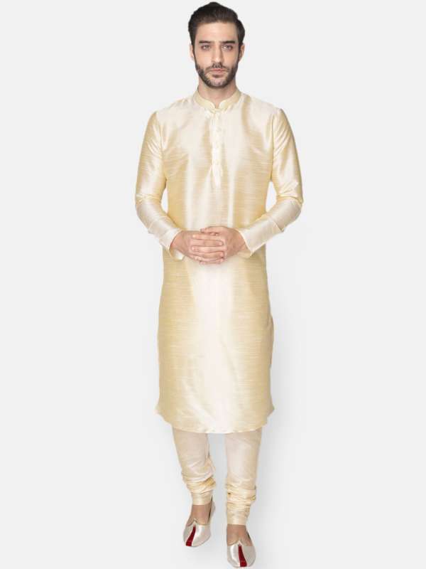 Men Gold Kurtas Buy Men Gold Kurtas online in India